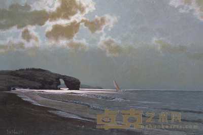 广廷勃 1989年作 海景 61×91cm